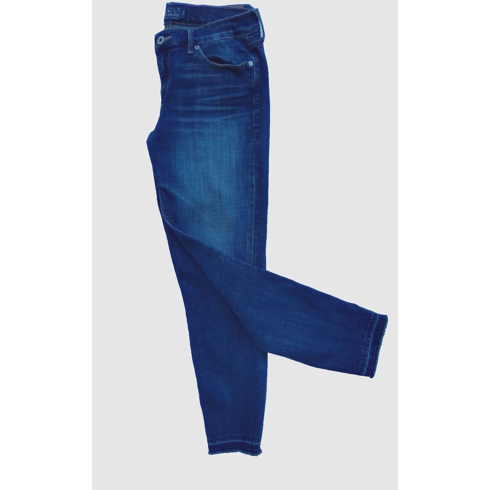 Lucky Brand Women's Brooke Carpi Jeans Raw Hem destressed Denim Size 6/28